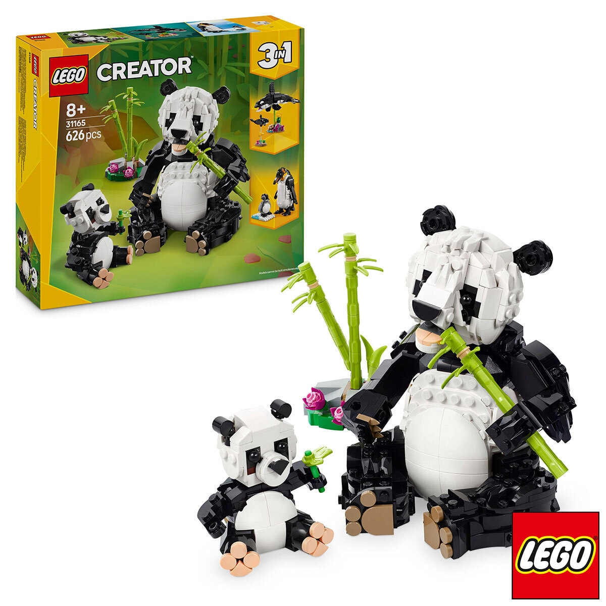 LEGO Creator Wild Animals: Panda Family - Model 31165 (8+ Years)