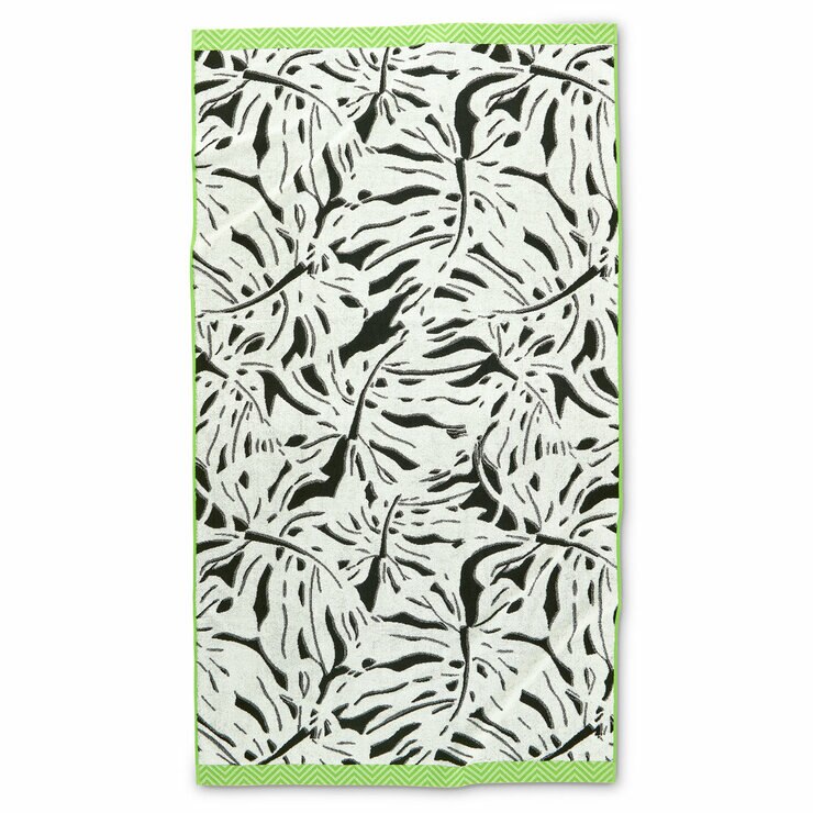 Oversized 100% Cotton Monstera Beach Towel Oversized 100% Cotton Monstera Beach Towel