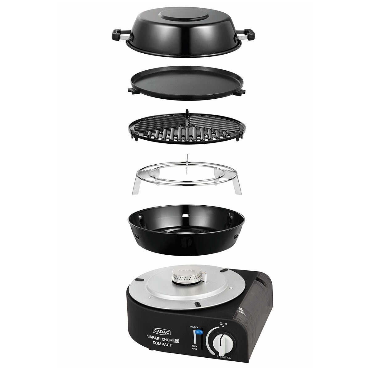 Cadac Dometic Safari Chef 30 Compact Gas BBQ