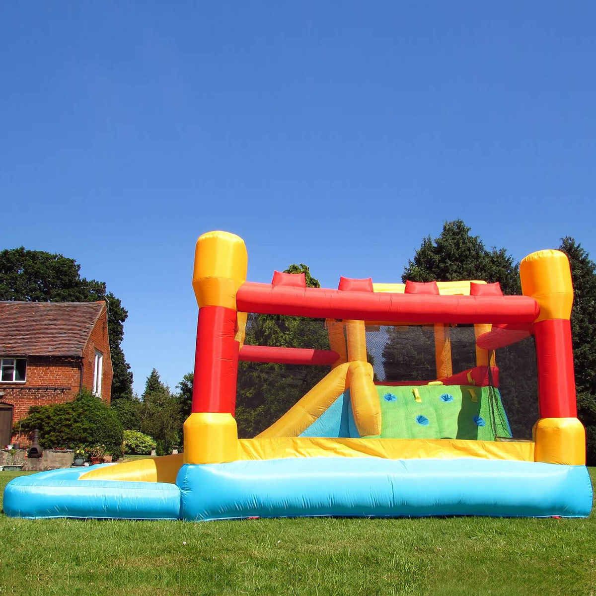 BeBop 13ft Fortress Bouncy Castle and Water Slide (3-10 Years)