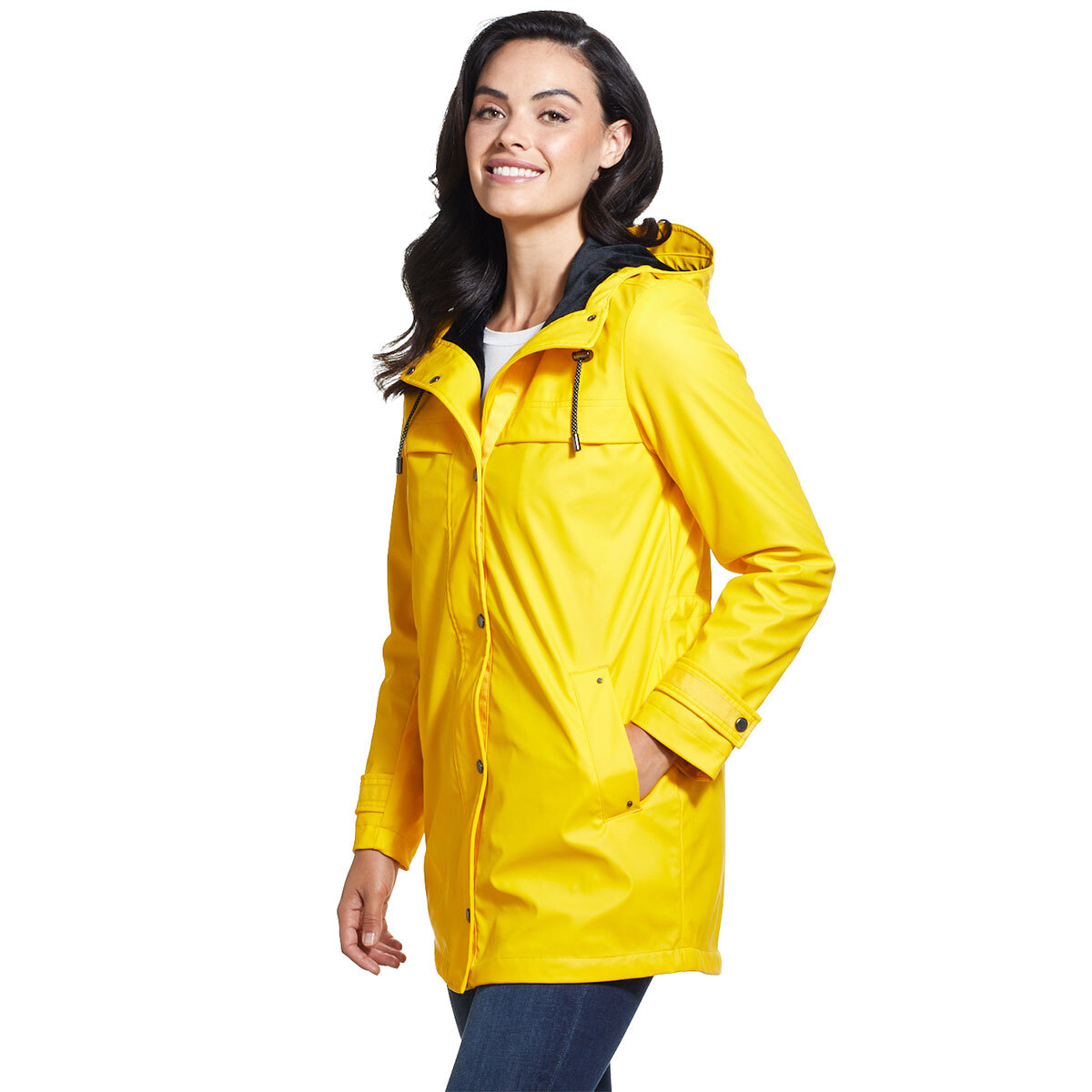 Weatherproof Women's Slicker Jacket in Yellow, Extra Large | Costco UK