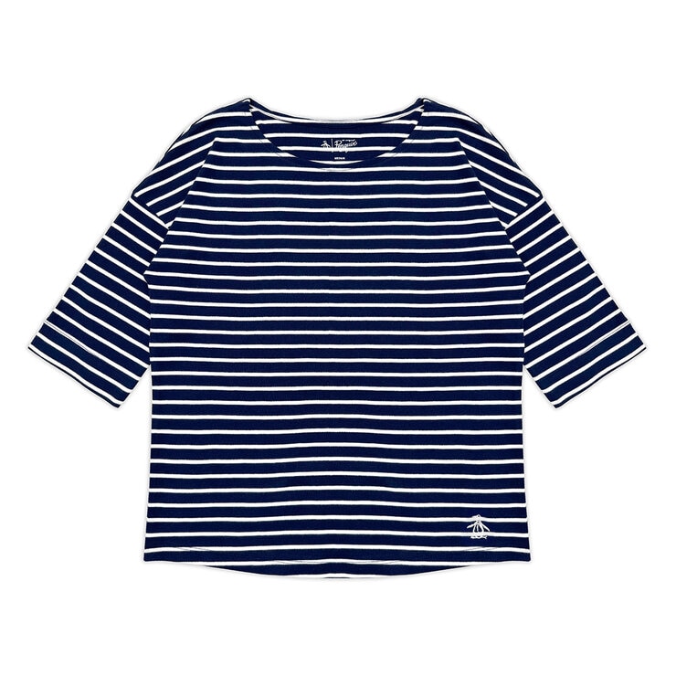 Penguin Women's Bretton 3/4 Top in Navy