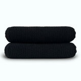 Mundo Textile Bath Sheet in Black, 100 x 160 cm