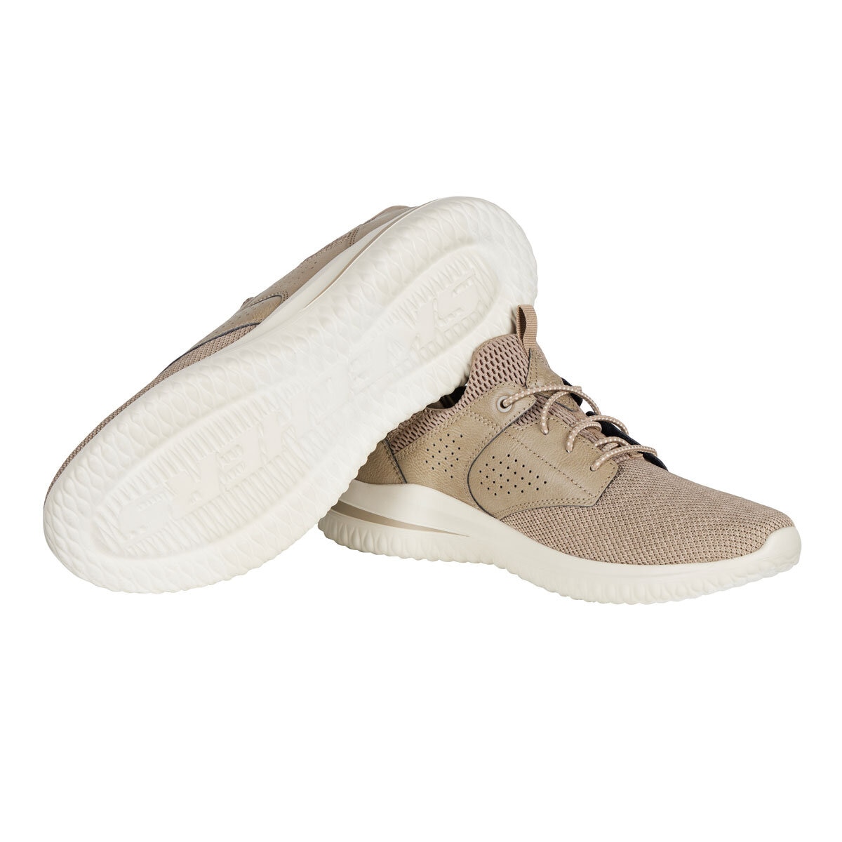Skechers Men's Swift Fit Delson Trainer in Taupe