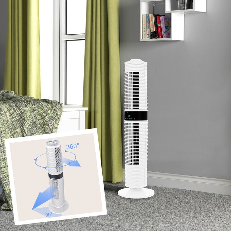 Dimplex Xpelair Skyscraper 360 Degree Rotating Tower Fan, XPSS Costco UK