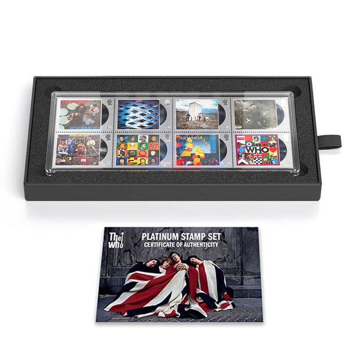 Royal Mail® The Who Limited Edition Platinum Stamp Set