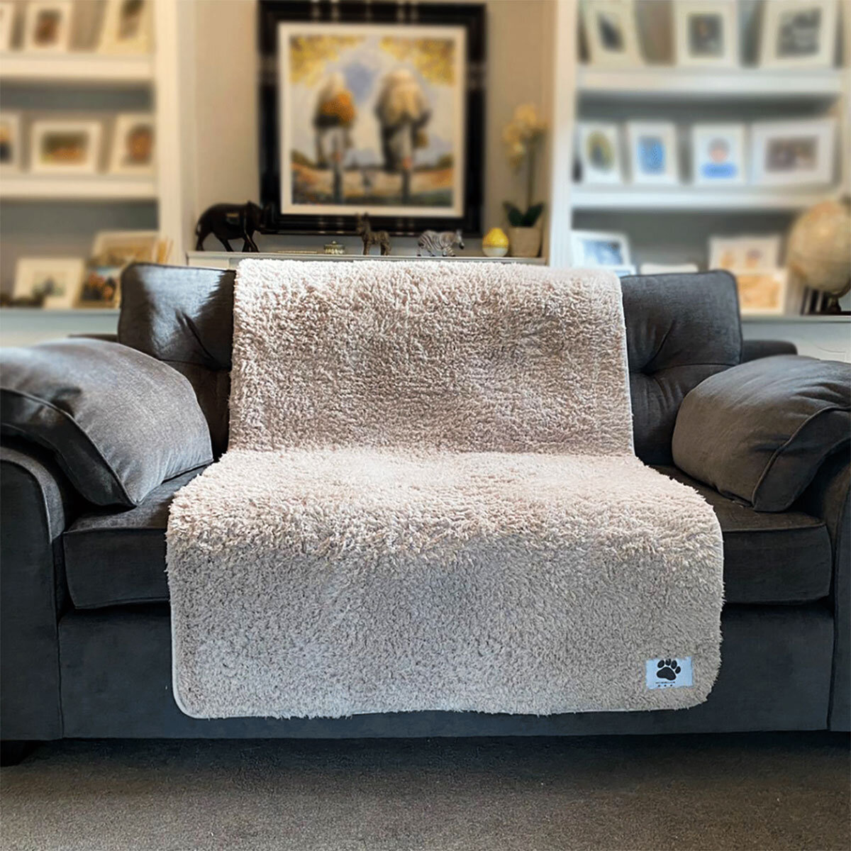 Pet Rebellion Comfy Cover in Stone, 100cm x 170cm