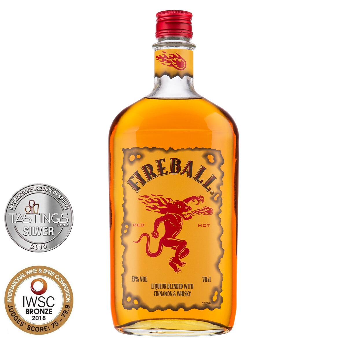 Fireball Cinnamon Whisky, 70cl Costco UK