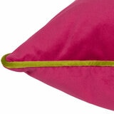 Furn Meridian Pink Velvet Feather Fill Cushion, 55 x 55 cm