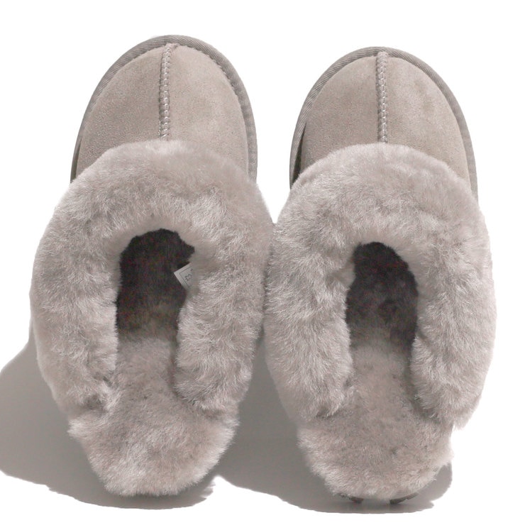 Kirkland Signature Women's Shearling Slippers in Grey Costco UK