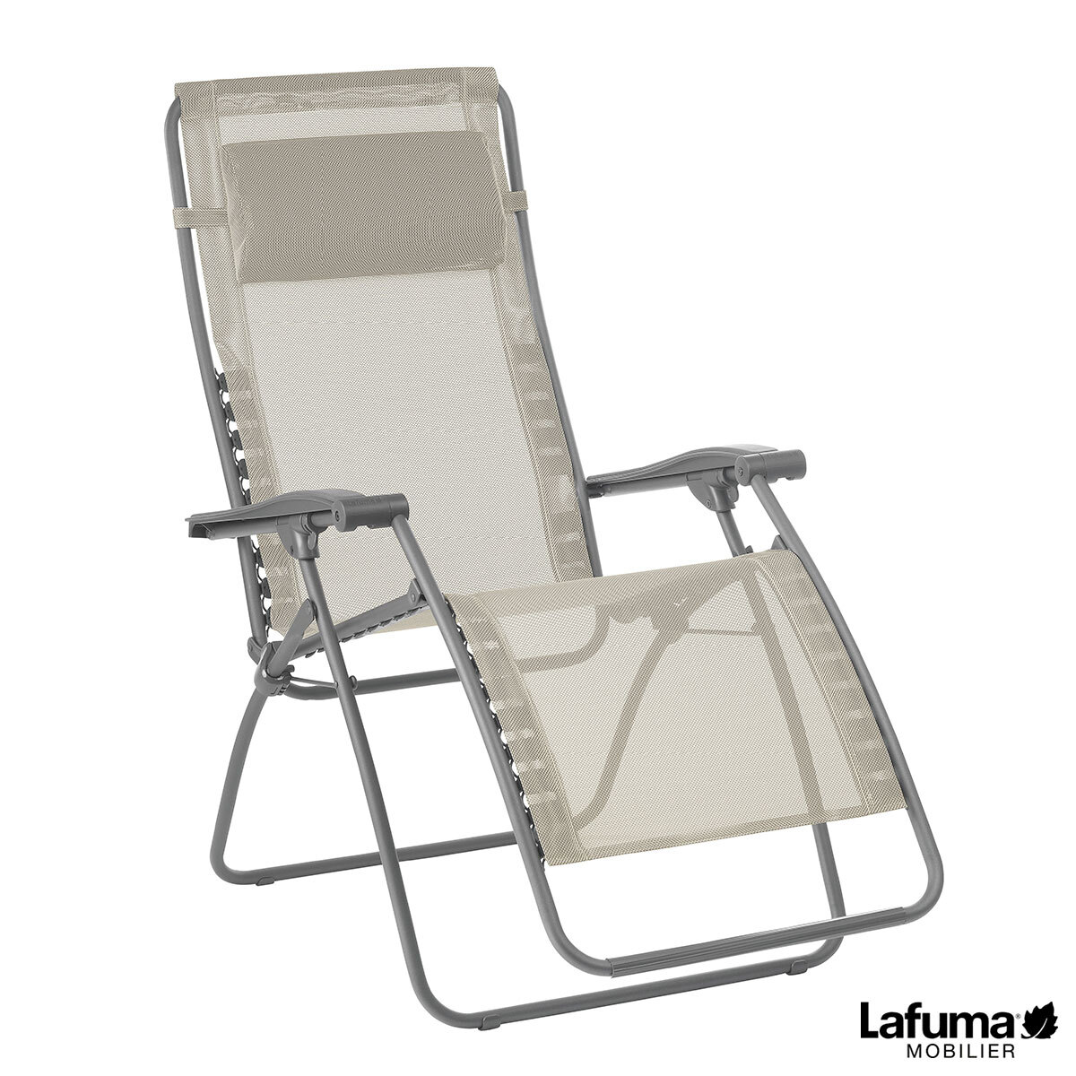 lafuma relaxation recliner chair in beige  costco uk