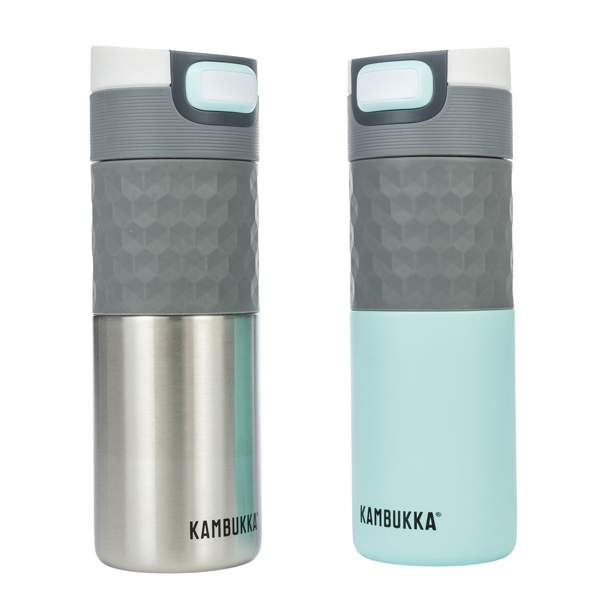 Kambukka 500ml Travel Mug, 2 Pack in Glacier