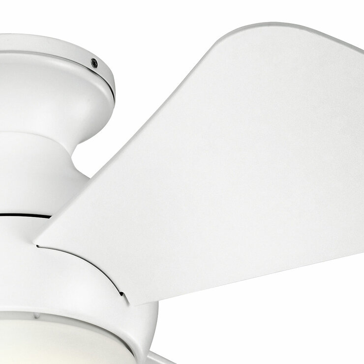 Kichler Sola 3 Blade (86cm) Indoor Ceiling Fan with AC Motor and Remote Control - White Kichler Sola 3 Blade (86cm) Indoor Ceiling Fan with AC Motor and Remote Control - White