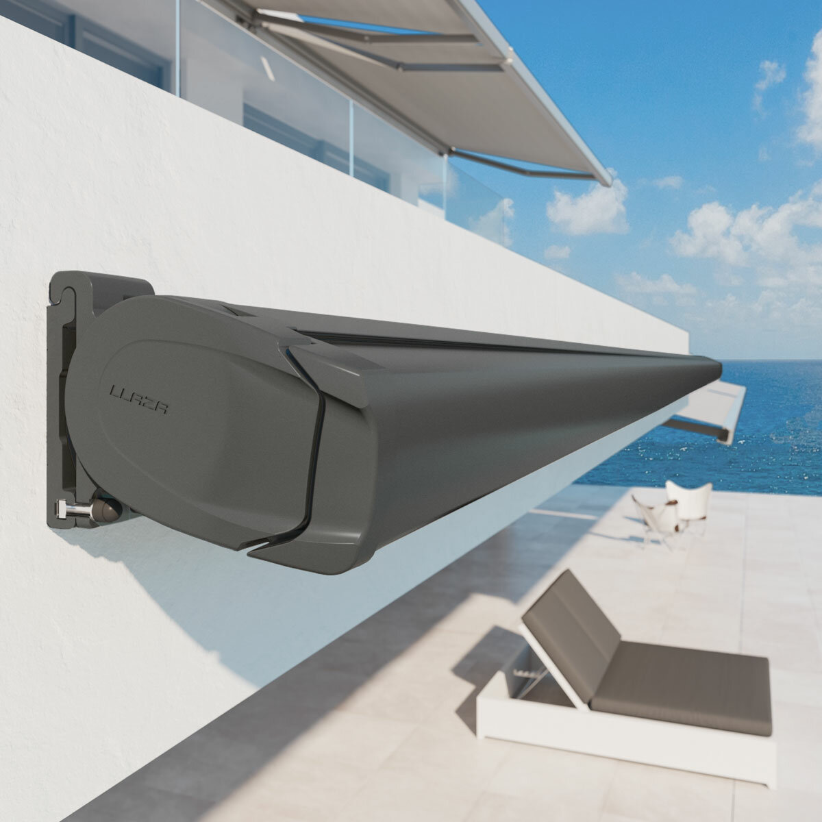 Olympus Awnings Athena Outdoor Patio Awning up to 4m Projection, Fully Installed