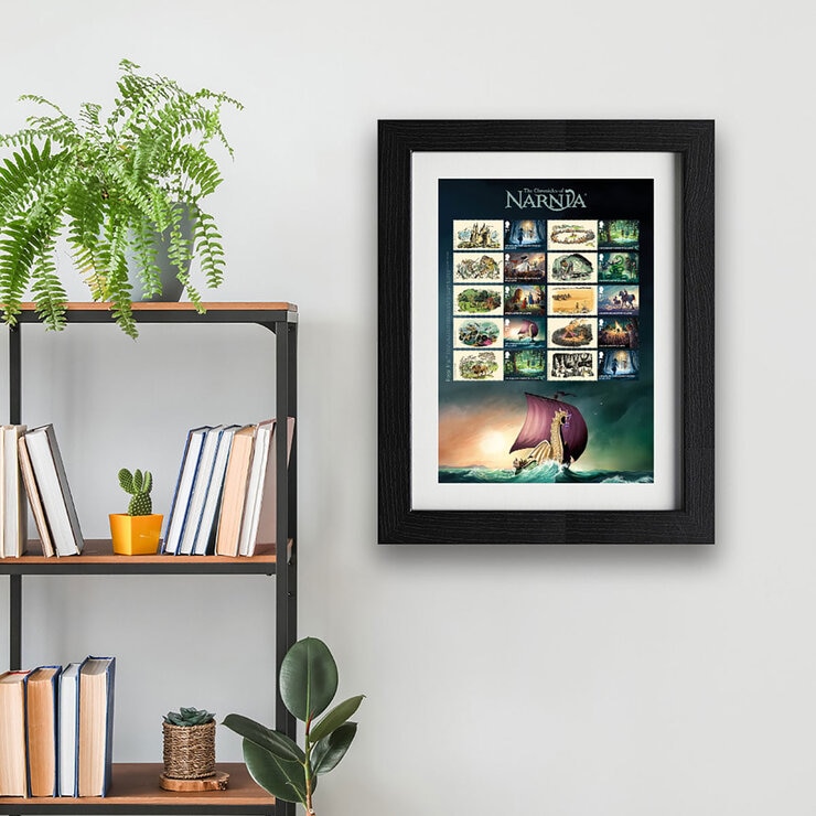 The Chronicles of Narnia Framed Stamp Collectors Sheet from Royal Mail