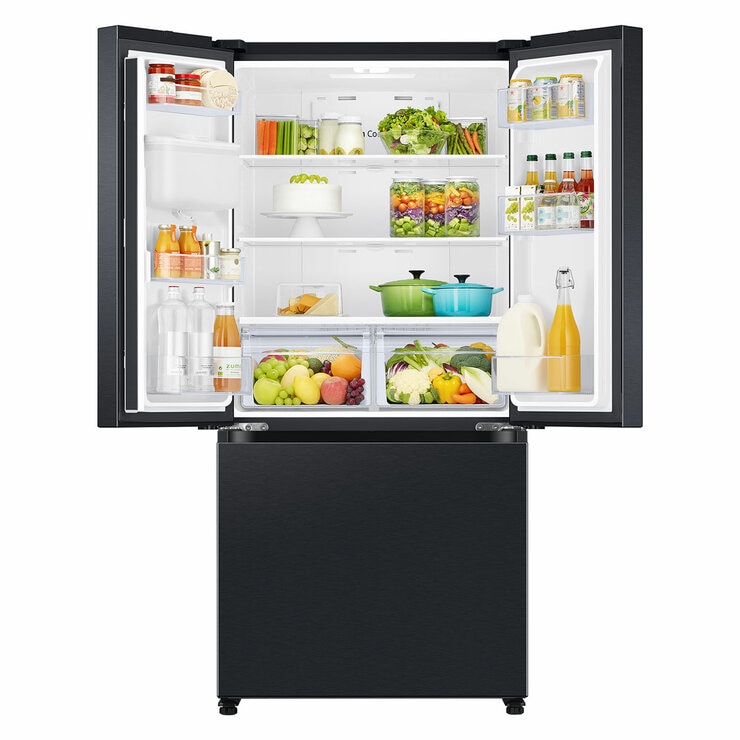 Samsung Series 8 SpaceMax, RF50C532EB1/EU 495L Smart Multi Door Fridge Freezer, E Rated in Black