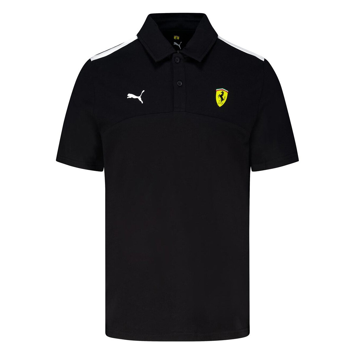 PUMA Scuderia Ferrari F1 Mens Polo in Blac