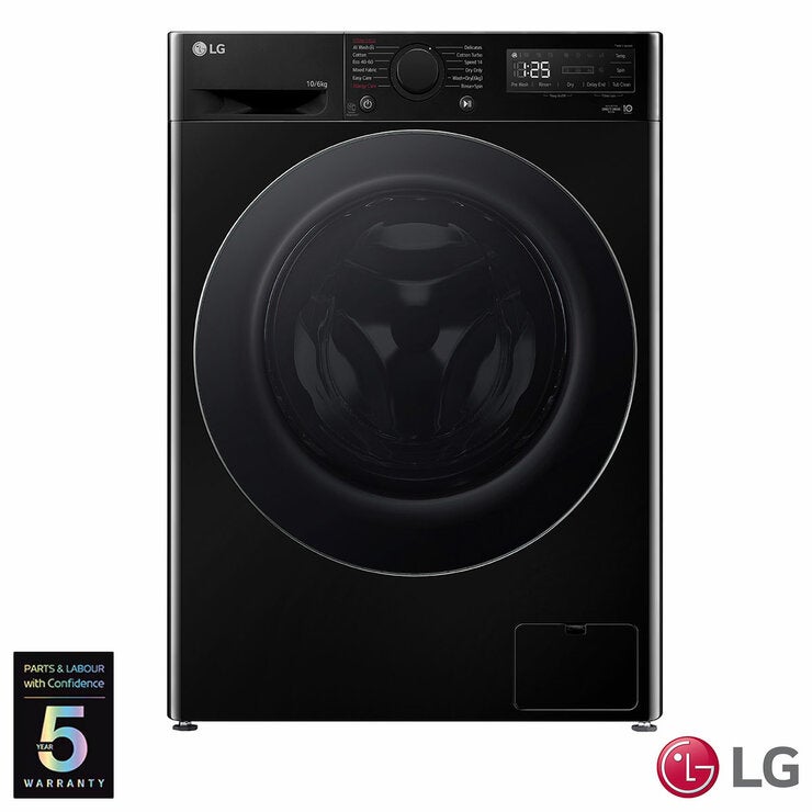 LG Series 4, FWY606NCLN1 10/6kg Washer Dryer, E Rated in Black LG Series 4, FWY606NCLN1 10/6kg Washer Dryer, E Rated in Black