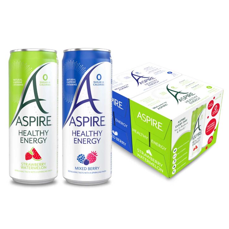 Aspire Mixed Berry, Strawberry & Watermelon, 12 x 330ml Aspire Mixed Berry, Strawberry & Watermelon, 12 x 330ml