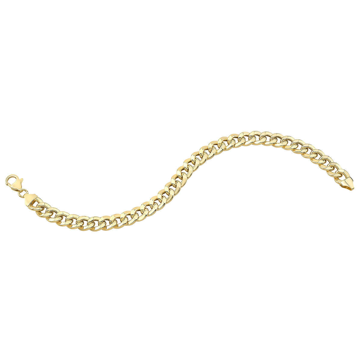 14ct Yellow Gold Men's Curb Bracelet