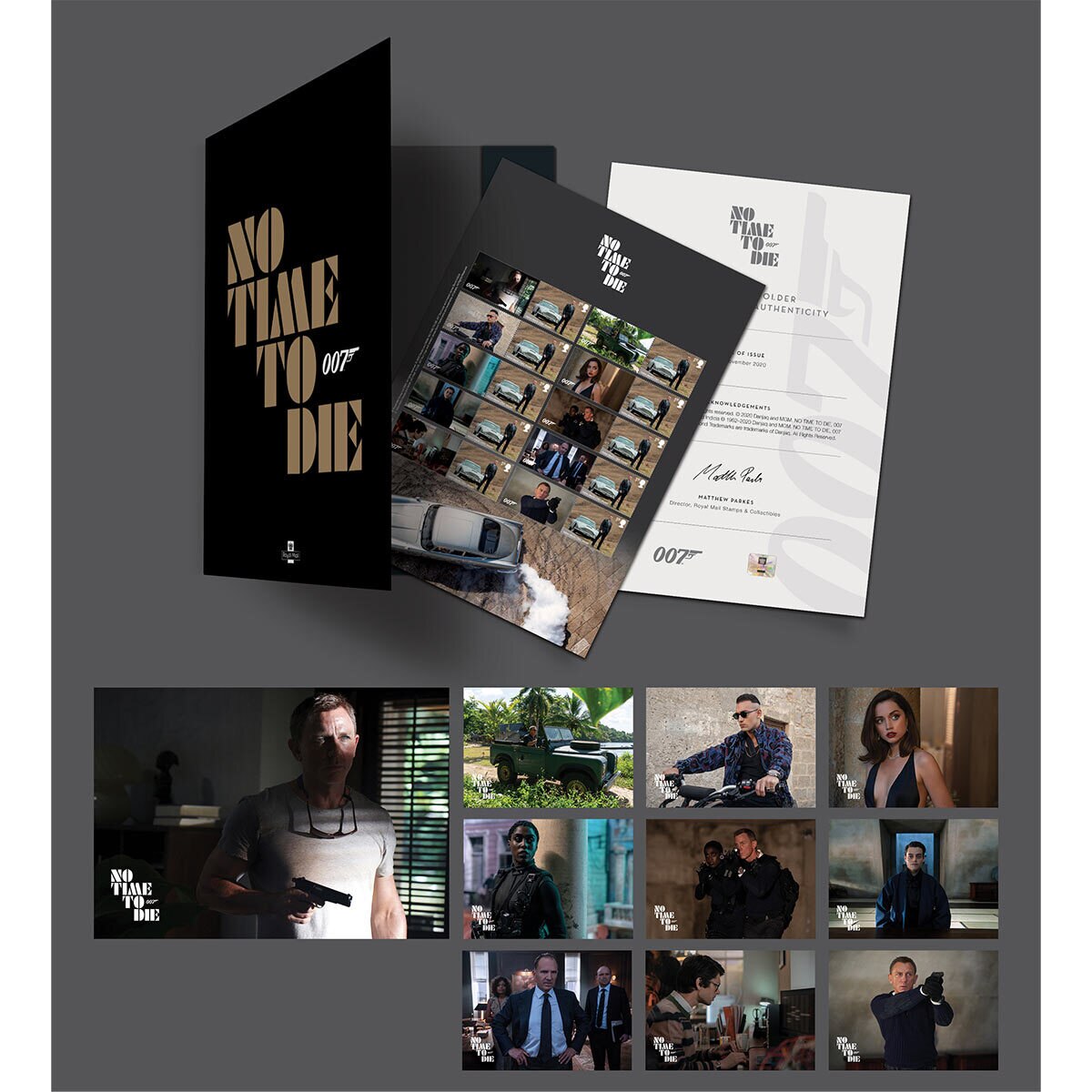 James Bond No Time to Die Royal Mail® Collectable Stamps - Souvenir Folder