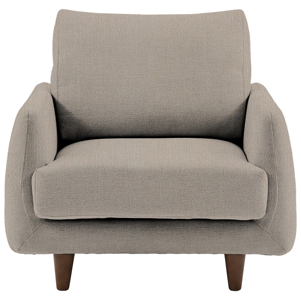 Gallery Oakwood Natural Fabric Armchair