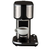 Side profile Russell Hobbs Attentiv Coffee Bar with coffee cup