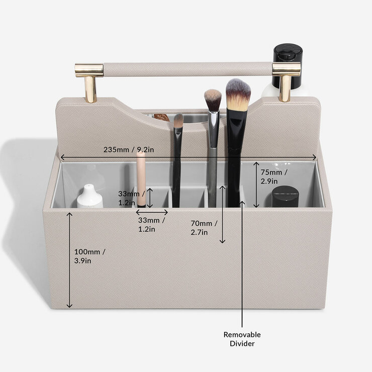 Taupe Classic Cosmetic Organiser Taupe Classic Cosmetic Organiser