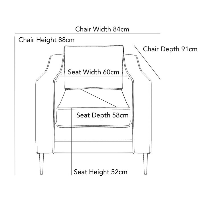 Aspen Velvet Armchair, Green