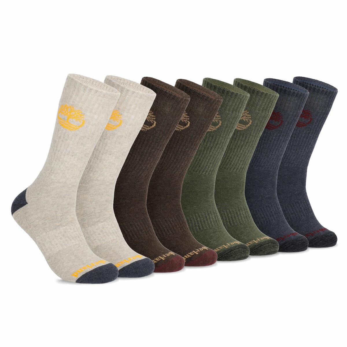 Timberland Men's Crew Socks, 8 Pack