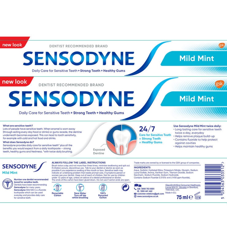 Sensodyne Toothpaste, 6 x 75ml Costco UK