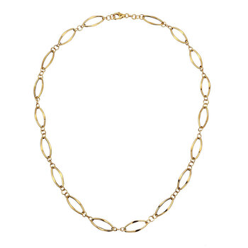 14ct Yellow Gold Oval Link Necklace