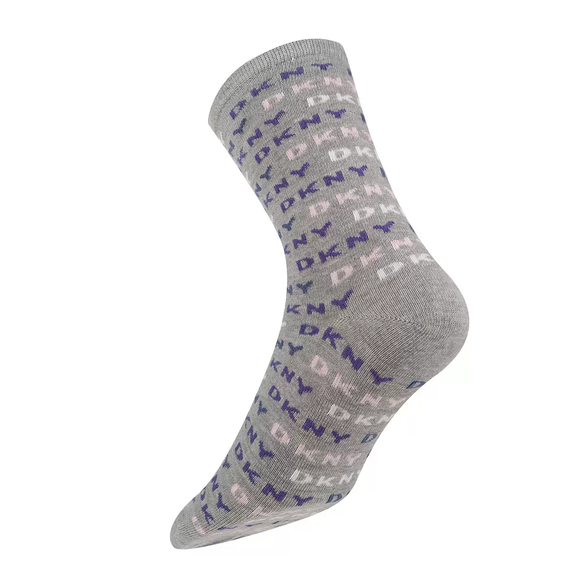 DKNY Women's Patterned Socks, 6 Pack in Blue