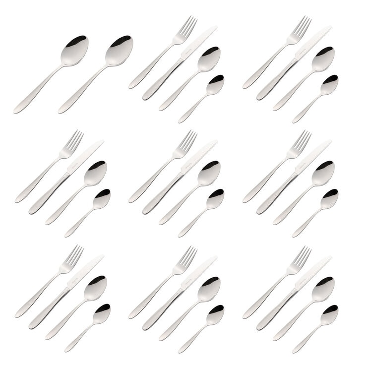 Viners 18/10 Stainless Steel Cutlery Set, 34 Piece