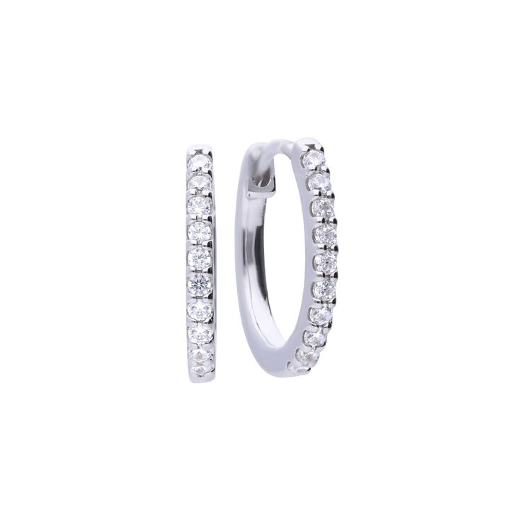 DiamonFire Sterling Silver Cubic Zirconia Hoop Earrings DiamonFire Sterling Silver Cubic Zirconia Hoop Earrings