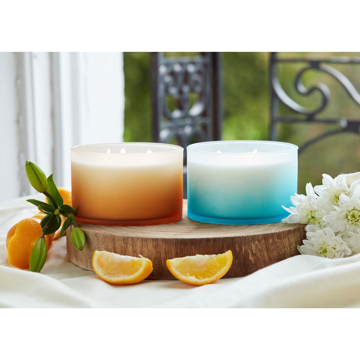Torc Ombre 3 Wick Candle 2KG in Nectarine Blossom and Blu...
