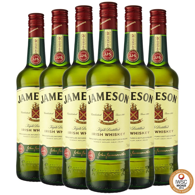 Jameson Irish Whiskey, 6 x 70cl Costco UK