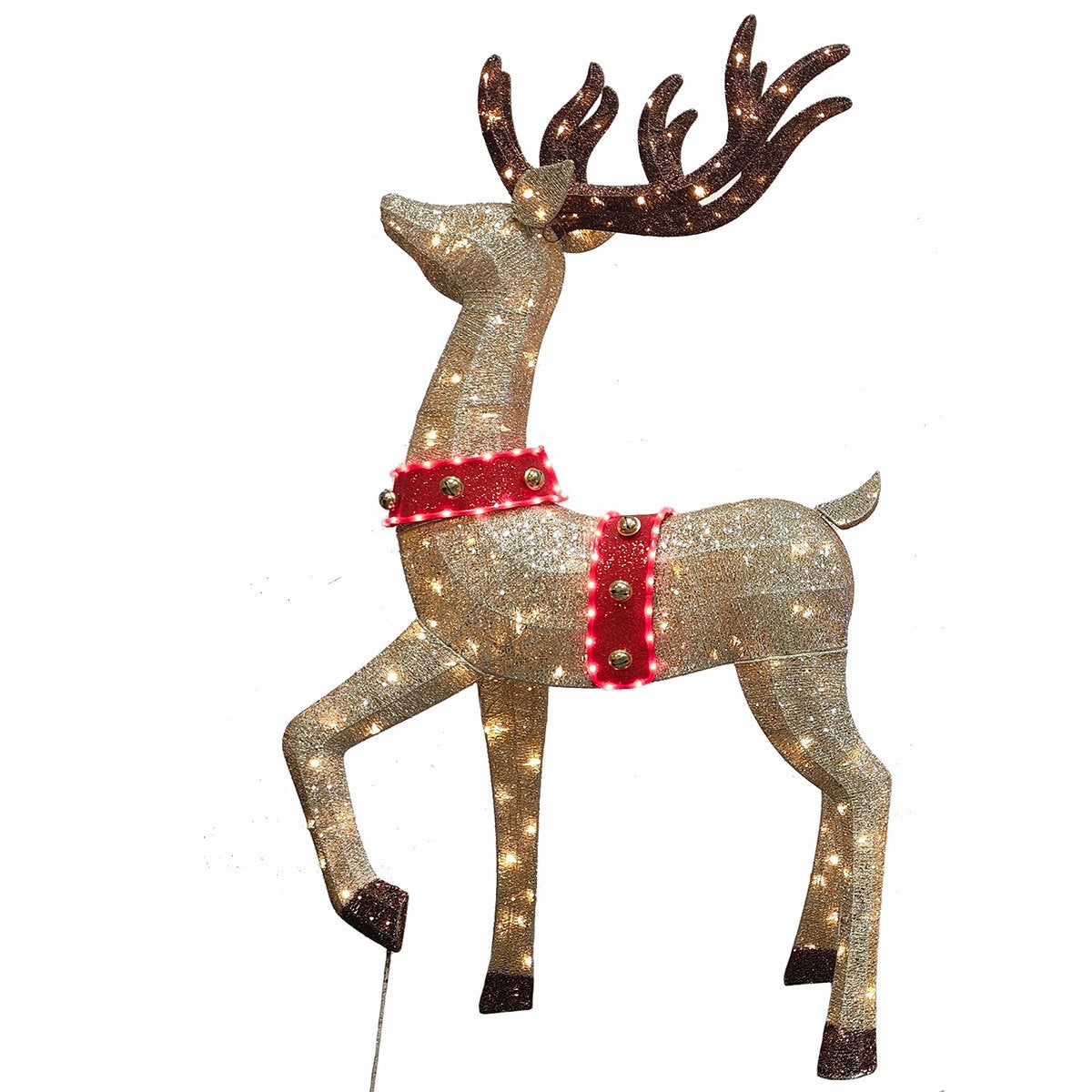 6 ft (182cm) Pre-Lit 3D Deer & Sleigh with 675 LED Lights 6 ft (182cm) Pre-Lit 3D Deer & Sleigh with 675 LED Lights