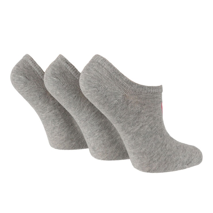 Caroline Gardner Ladies Trainer Sock 6 Pack in Grey