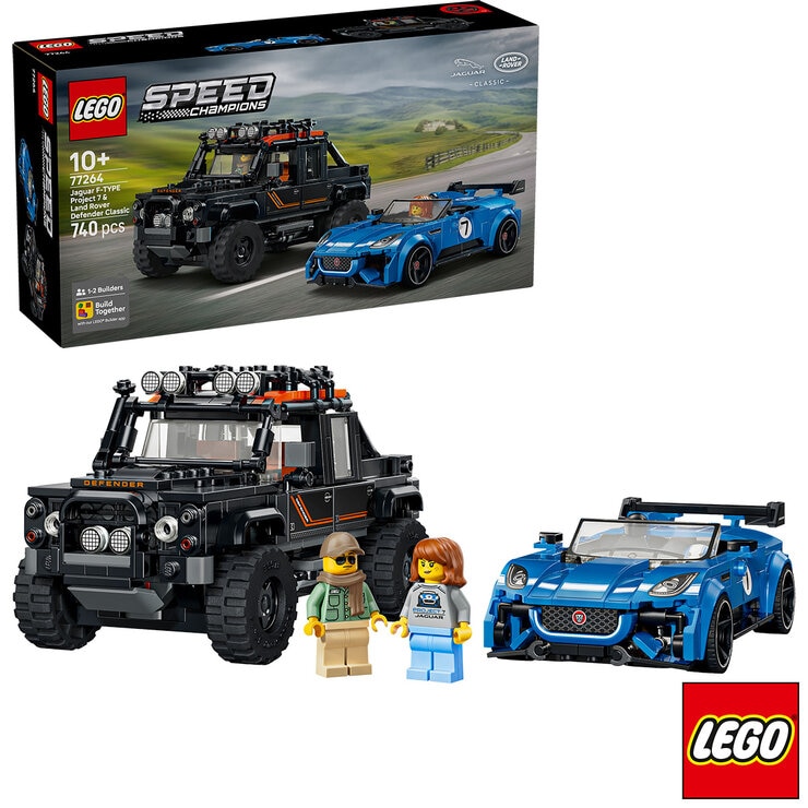 LEGO Speed Champions Jaguar Project 7 & Land Rover Defender - Model 77264 (10+ Years) LEGO Speed Champions Jaguar Project 7 & Land Rover Defender - Model 77264 (10+ Years)
