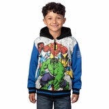 Character Kids Plush Hoodie in Marvel Character Kids Plush Hoodie in Marvel