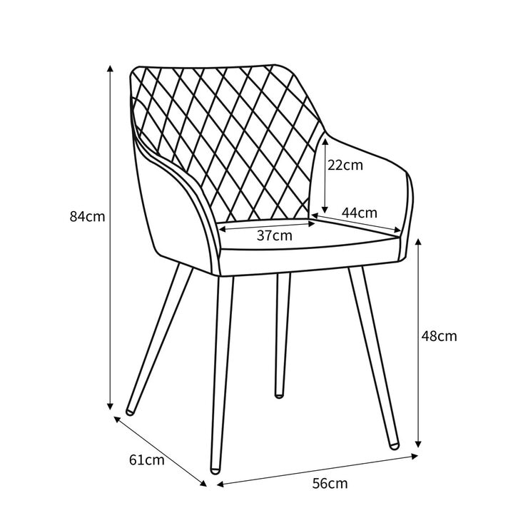 Marina Green Velvet Dining Chair 2 pack