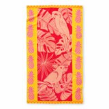 Oversized 100% Cotton Pink Parrot Beach Towel Oversized 100% Cotton Pink Parrot Beach Towel