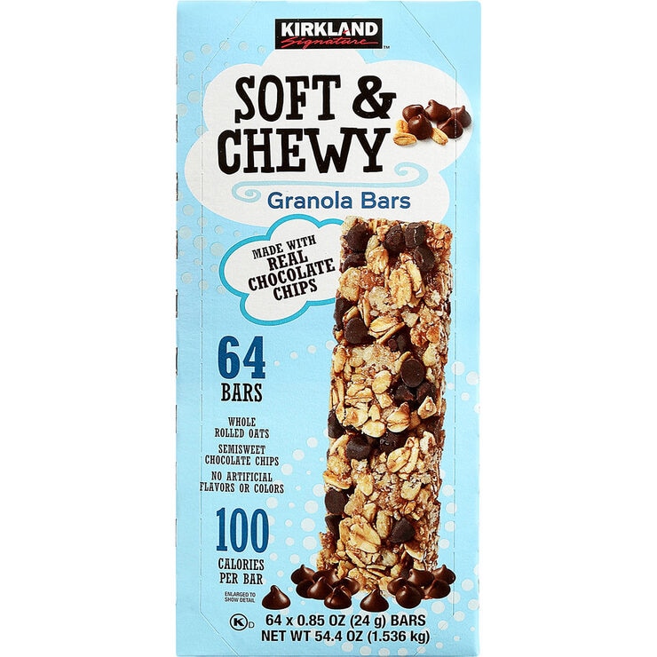 Kirkland Signature Soft & Chewy Granola Bars, 64 x 24g Costco UK