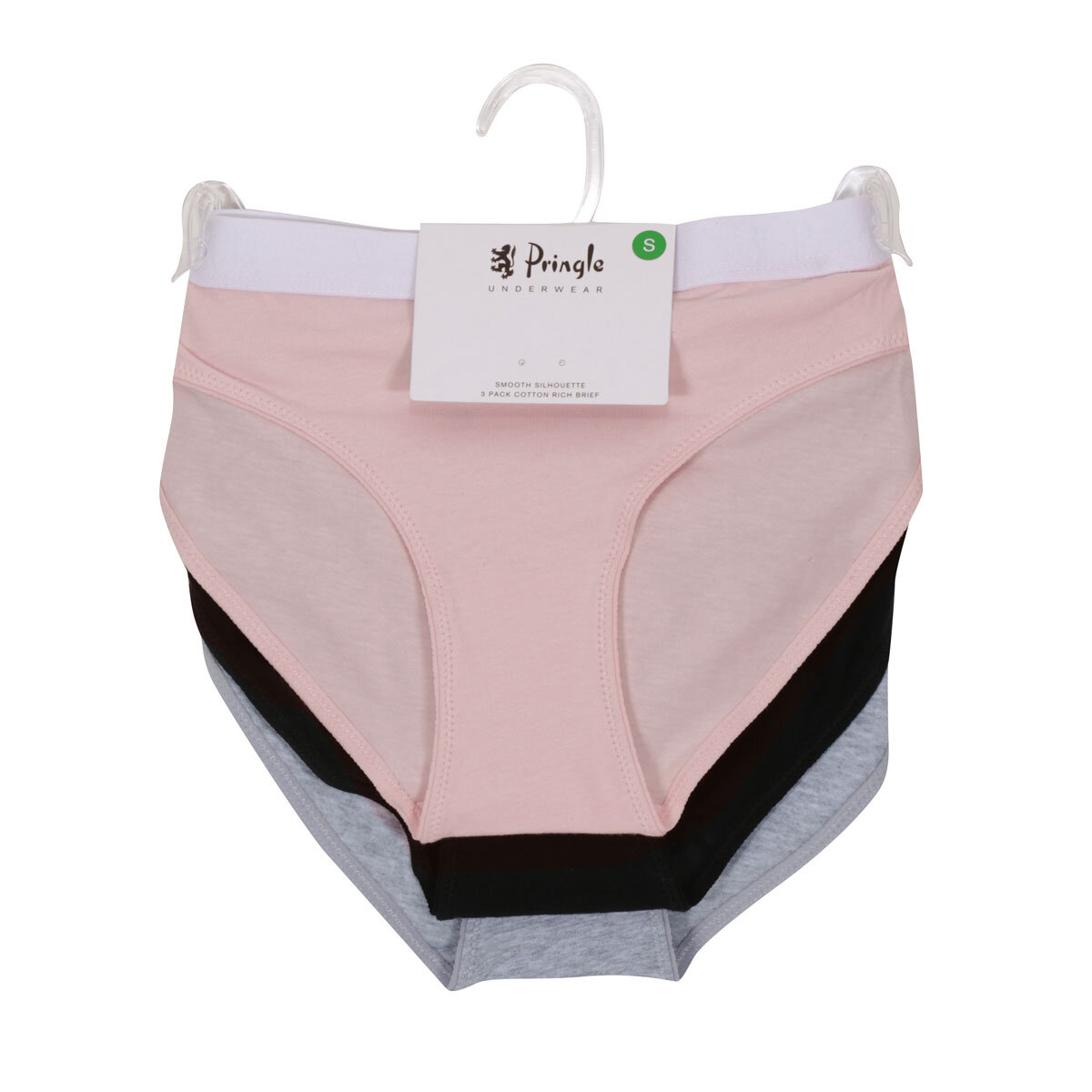 Pringle Ladies Brief, 2 x 3 Pack in 2 Colours and 3 Sizes