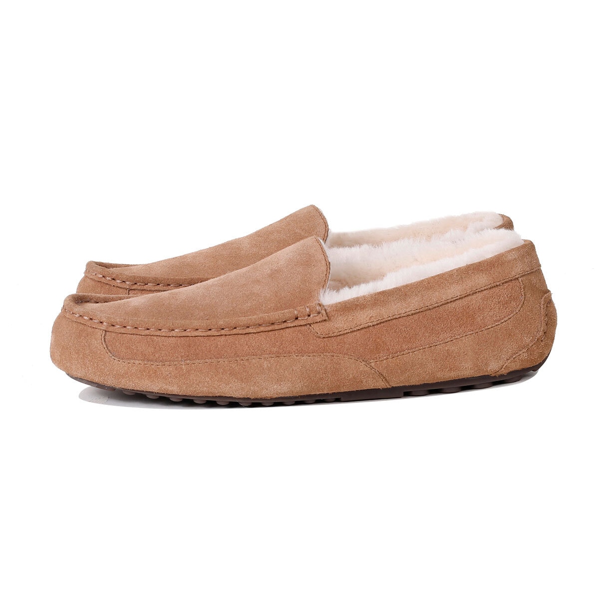 Kirkland Signature Men's Shearling Slipper in Chestnut