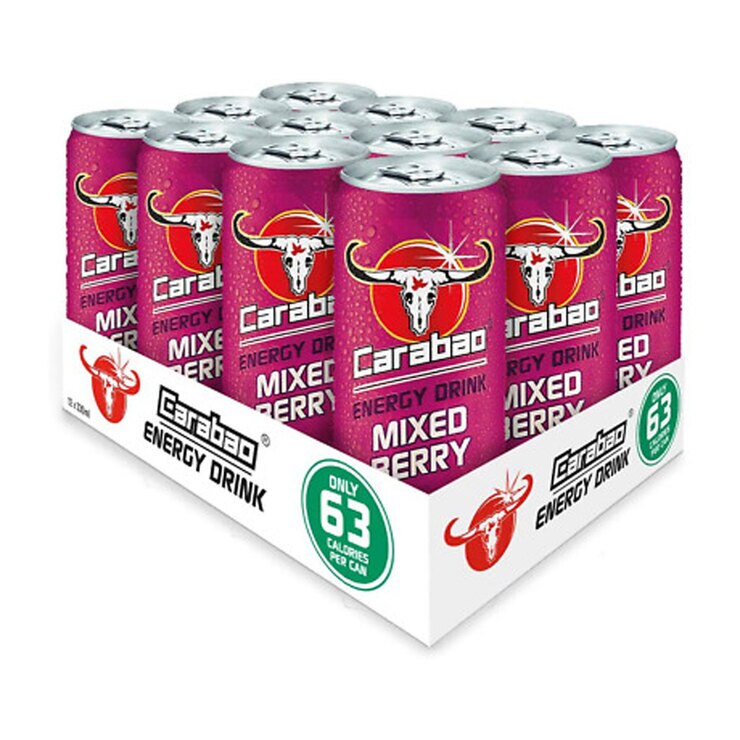 Carabao Mixed Berry Energy Drink, 12 x 330ml Costco UK