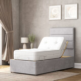 Highgrove Radnor Grey Fabric Electric Adjustable Bed Frame with 1000 Spring Count Long Single Mattress in 2 Firmness Ratings Highgrove Radnor Grey Fabric Electric Adjustable Bed Frame with 1000 Spring Count Long Single Mattress in 2 Firmness Ratings