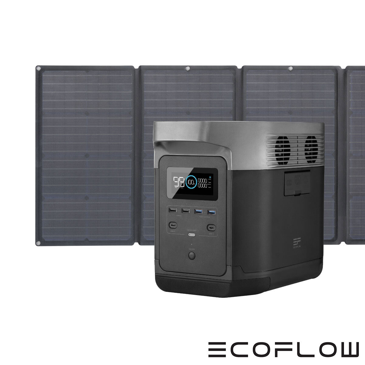 Ecoflow Delta Powerstation 1260 Wh Mit Solarpanel 160w EcoFlow DELTA Portable Power Station with 160W Solar Panel
