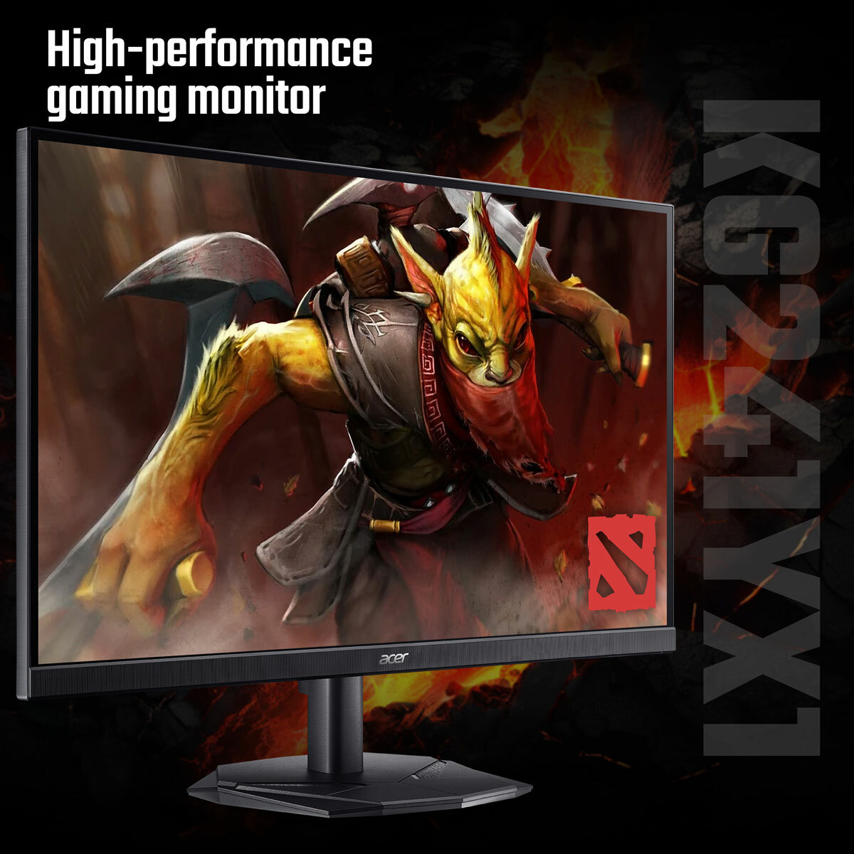 Acer KG1 Nitro. 23,8", FHD, Gaming Monitor, UM.QX1EE.104